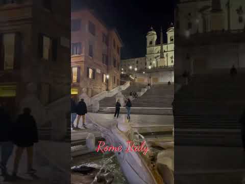 The Spanish Steps, Evening in Rome Italy 🇮🇹
