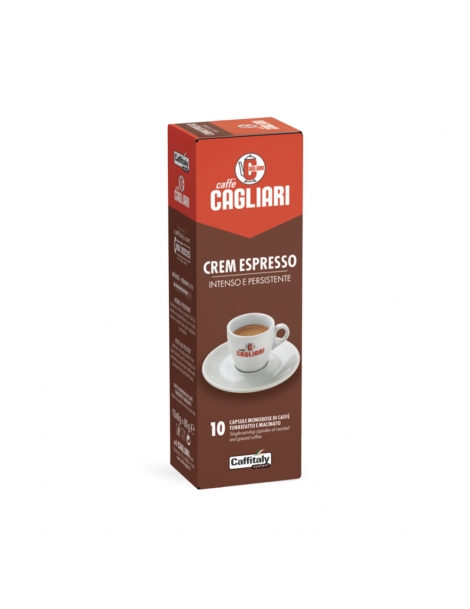 10 Capsule Crem Espresso Pieno E Intenso CagliariCCIT405