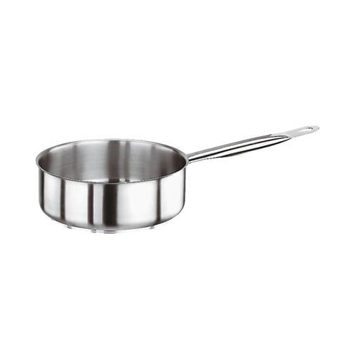 Casseruola Bassa Serie 1000 in acciaio inox con un manico per induzione, diam.18cm