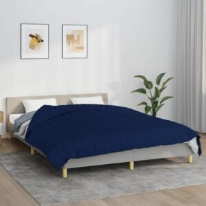 vidaXL Coperta Ponderata Blu 220x240 cm 15 kg Tessuto3154810