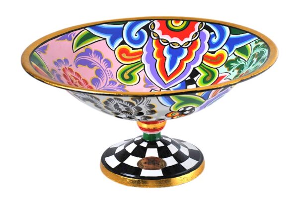 Tom's Drag Coppa Bowl L dipinta a mano bianco giallo nero rosso verde49343_753td4009