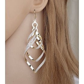 1 Pair Drop Earrings Women's Street Date Classic Alloy Fashion9561239