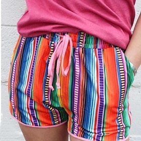 Women's Wide Leg Shorts Casual Shorts Black White Yellow Beach Wear Casual Side Pockets Print Holiday Vacation Weekend Short Micro-elastic Graphic Comfort S M9547390