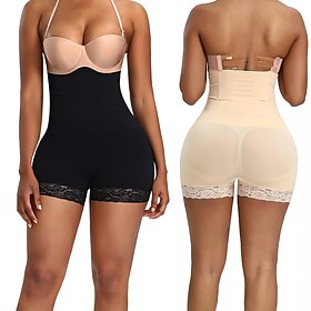 Women's Shorts Scrunch Butt Shorts Anti Chafing Shorts Black Beige Shapewear Casual / Sporty Athleisure High Waist Weekend Yoga Short Stretchy Solid Colored Tu8995883