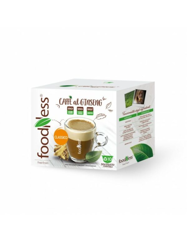 10 capsule foodness - caffè al ginseng - compatibili nescafè dolce gusto132