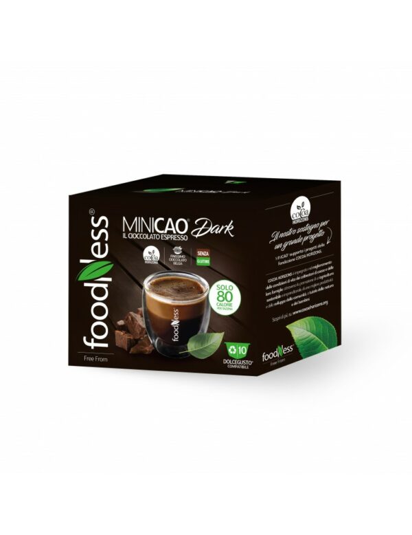 10 capsule foodness - minicao dark - compatibili nescafè dolce gusto243