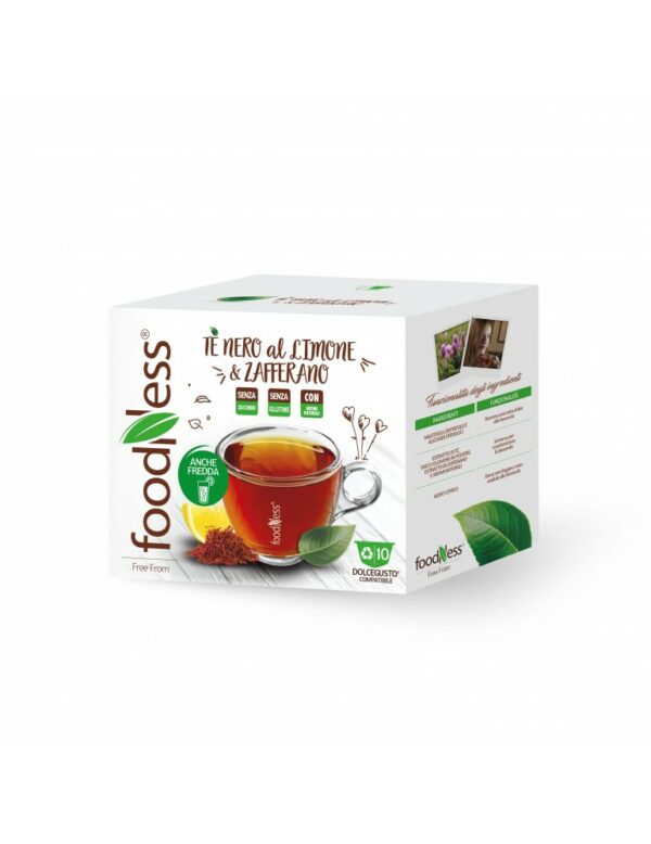 10 capsule foodness - te nero limone e zafferano - compatibili nescafè dolce gusto297