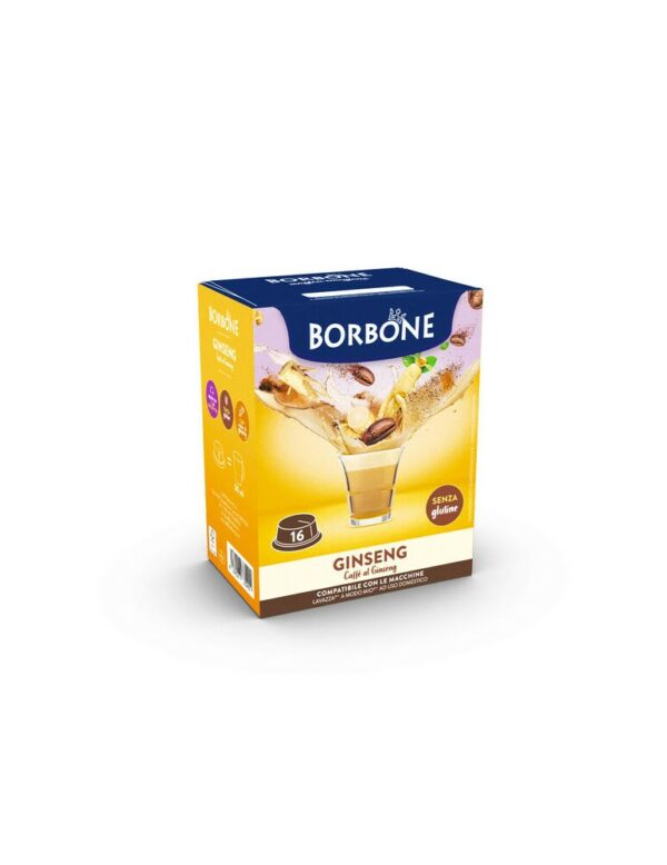 16 capsule borbone compatibili lavazza®* a modo mio®*- caffe al gusto di ginseng322