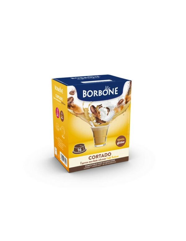 16 capsule borbone compatibili lavazza®* a modo mio®* - cortado - caffe' macchiato325