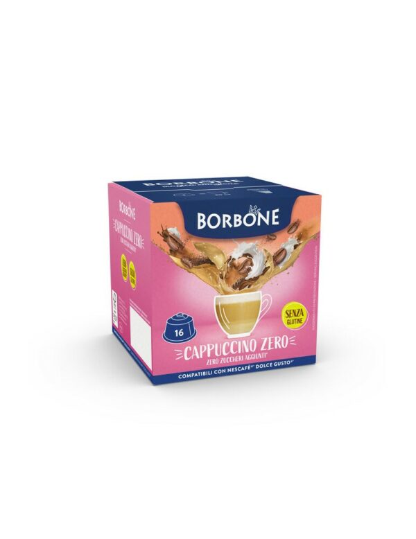 16 capsule borbone compatibili nescafè®* dolce gusto®* - cappuccino zero340