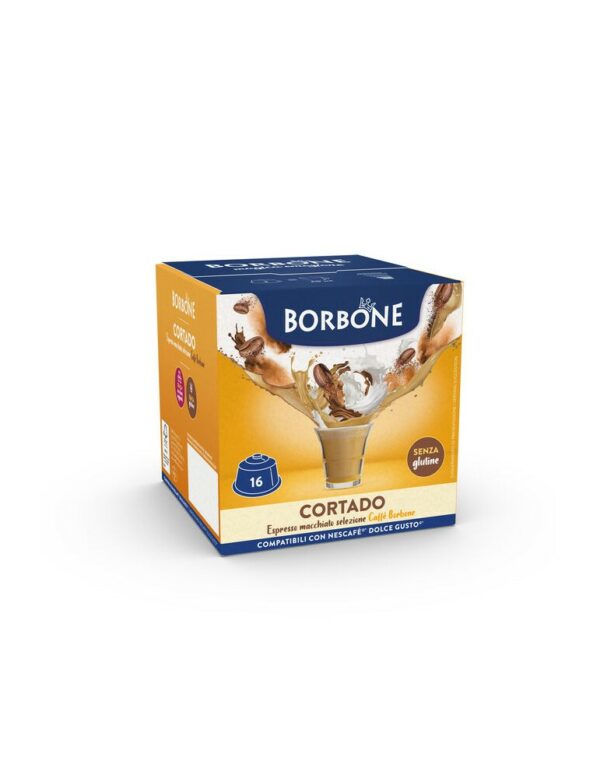 16 capsule borbone compatibili nescafè®* dolce gusto®* - cortado - caffè macchiato312