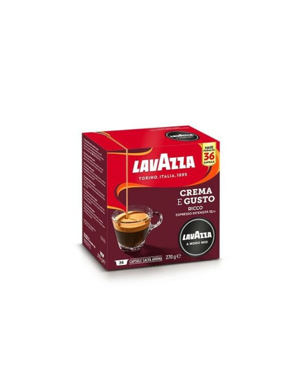 36 capsule lavazza a modo mio - crema e gusto ricco301