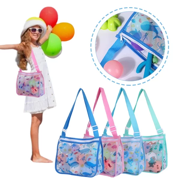 2023 Hot selling beach toys shell clothes storage bag mesh bag combination home pack