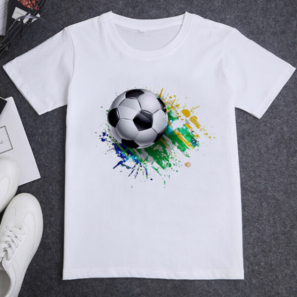 2021 t-shirt a maniche corte da donna casual per studenti di calcio stampa vestiti transfrontalieri33662567