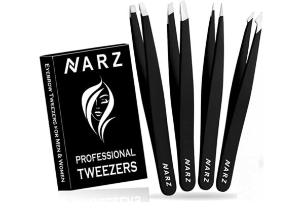 4Pcs Professional Tweezer for Facial Hair Women & Men Stainless Steel Precision Tweezers for Ingrown Hair Tweezers for Men & Women37604962