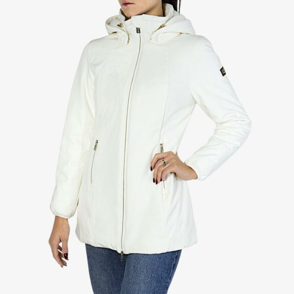 Yes Zee Piumino Full Zip Con Cappuccio Softshell Panna Woman42725717147801