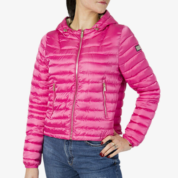 Yes Zee Piumino Leggero Full Zip Con Cappuccio Fuxia Woman43019797758105