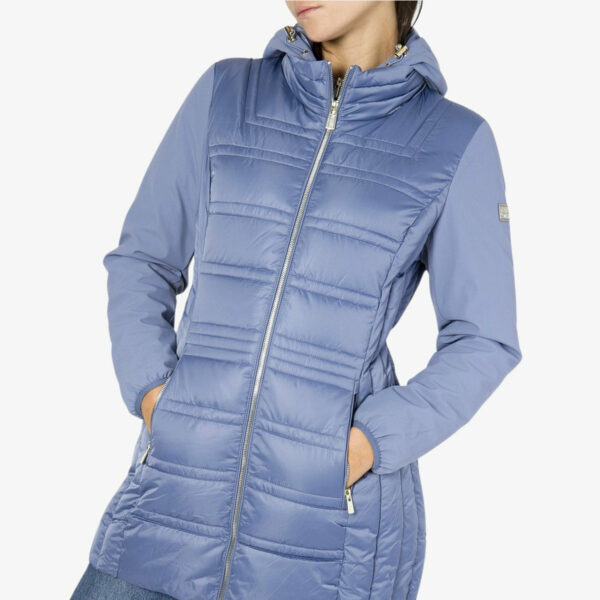 Yes Zee Piumino Full Zip Con Cappuccio E Maniche Softshell Carta Da Zucchero Woman48674382348615