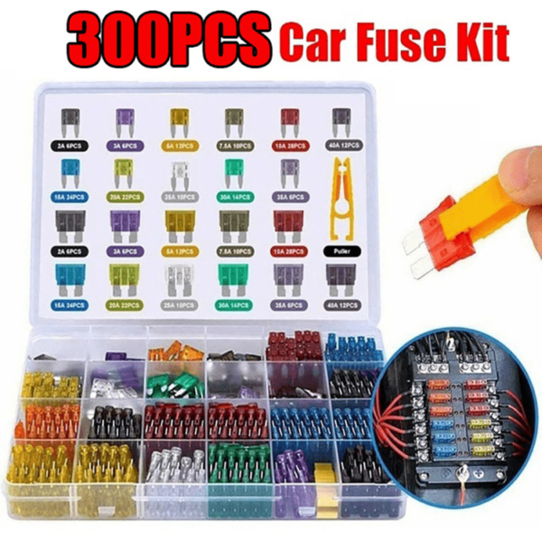 300pcs kit fusibili per auto lama per camion fusibile fusibile inserto fusibile luce allo xeno fusibile ricambi auto37631436