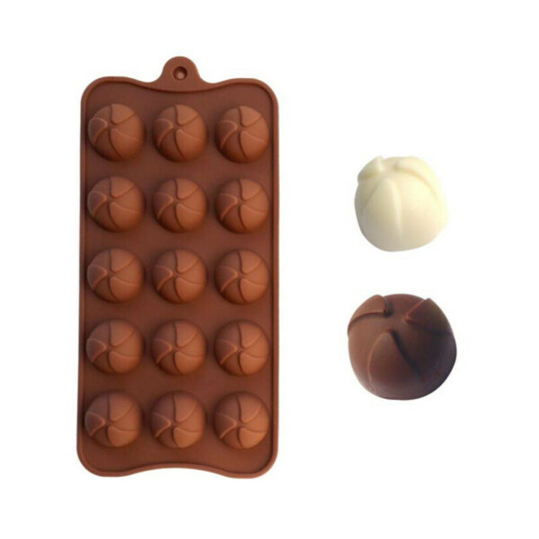 15 fori rotondi Cioccolatini Stampi da forno in silicone Stampo per caramelle Utensili da cucina Accessori da forno Decorazione per torte Stampo per26398513