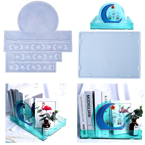 2 pz/set Ramadan decorazione della tavola goccia colla stampo fantasy castello scatola di immagazzinaggio tavolo stampo in silicone fai da te fatti a34131750