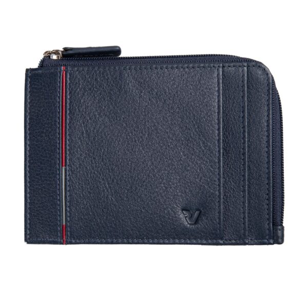 Roncato Porta Carte Di Credito Con Cerniera Navy111036