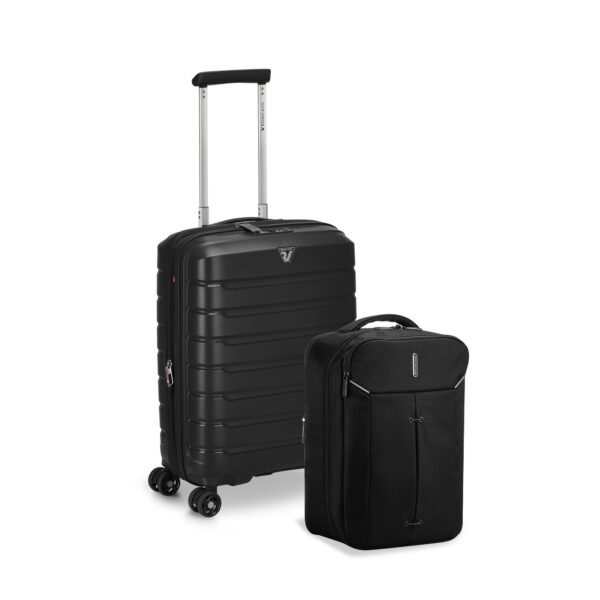 Roncato Trolley Cabina Espandibile 55 Cm - <b>ironik 2.0</b> Zaino Ryanair Nero114274