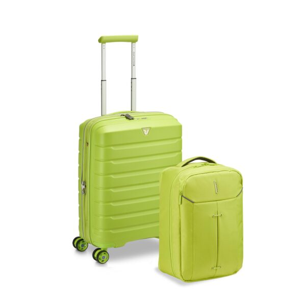 Roncato Trolley Cabina Espandibile 55 Cm - <b>ironik 2.0</b> Zaino Ryanair Cyber Lime114284