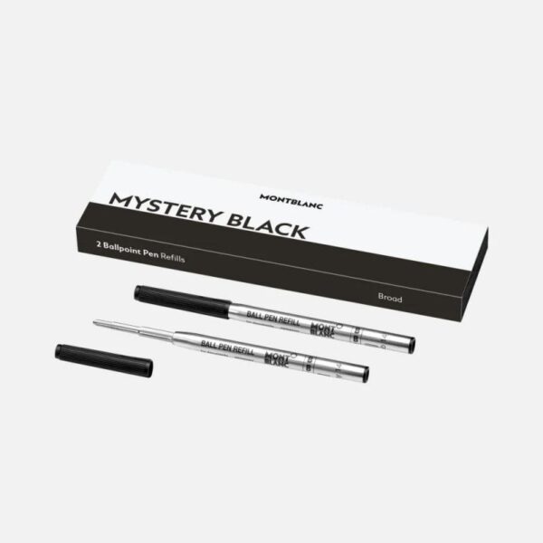 2 Refill Per Penna A Sfera Broad, Mystery Black - Montblanc386385