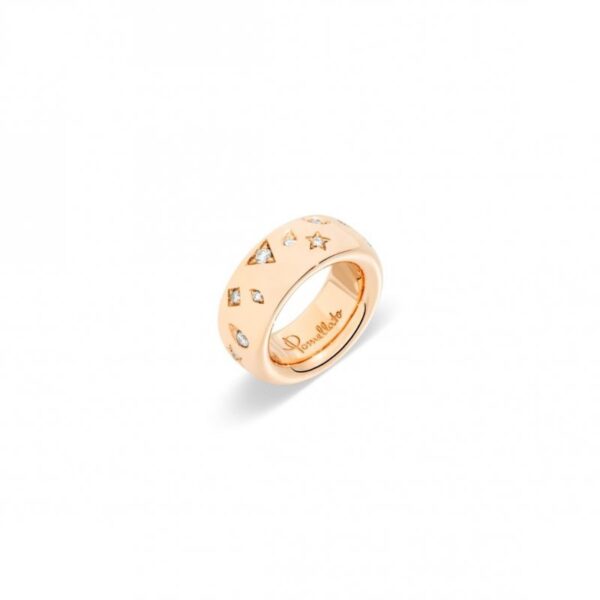 Anello Iconica Medium - Oro Rosa E Diamanti - Pomellato317854