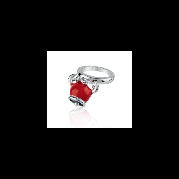 Anello Et Voilà Granchio Micro In Argento, Smalto Rosso E Diamanti Neri - Chantecler264243