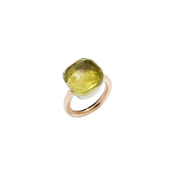 Anello Nudo Pomellato Oro Rosa E Topazio Azzurro269037