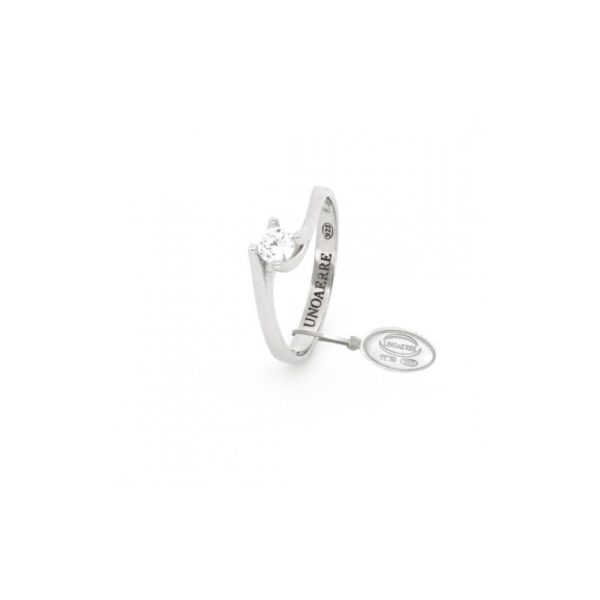 Anello Solitario Mini In Argento Bianco498076