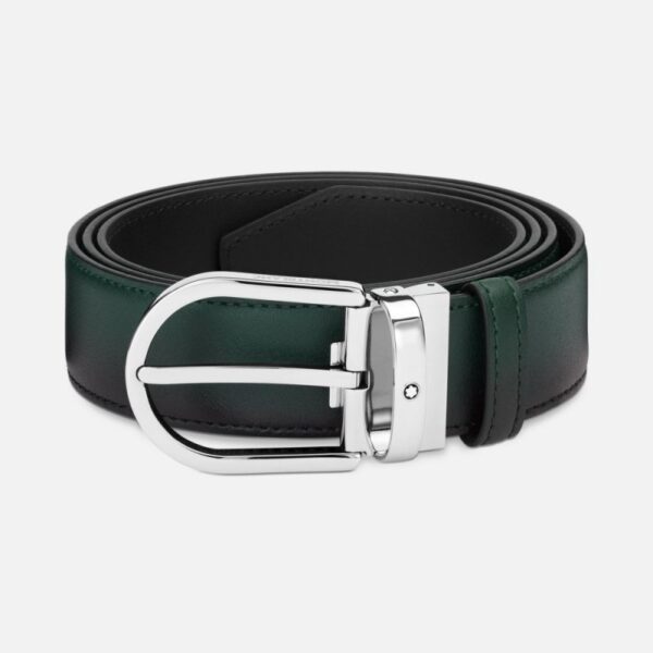 Cintura In Pelle Sfumato British Green - Montblanc505867