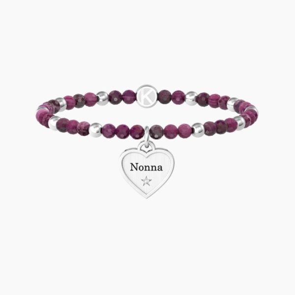 Bracciale In Acciaio 316L Agata Cristalli - Kidult494030