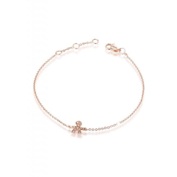 Bracciale Briciole Bimbo Oro Rosa E Pavé - Le Bebe'169965