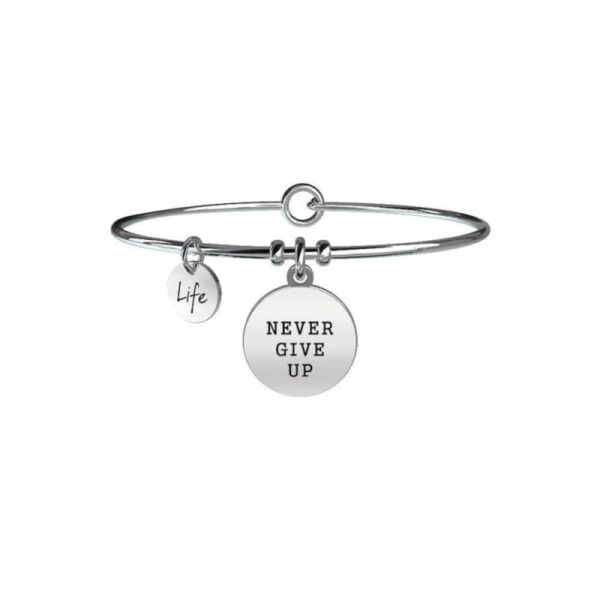 Bracciale Kidult in Acciaio Never Give Up - Philosophy - 731156211193