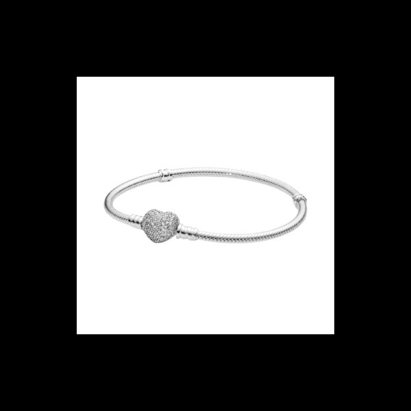 Bracciale Pandora Moments Con Maglia Snake E Chiusura A Cuore Sci311083