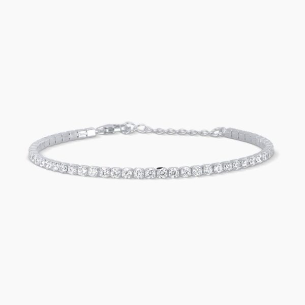 Bracciale Tennis Regolabile Con Zirconi Mini Tennis - Mabina264897