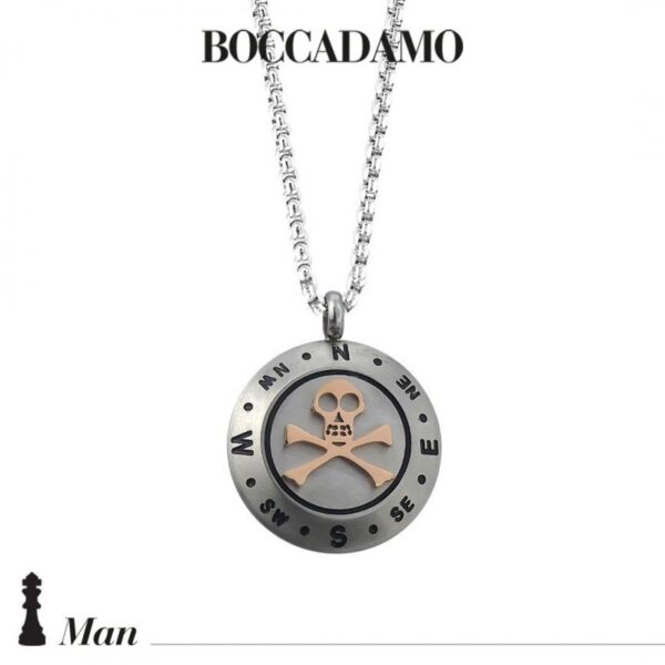 Agr241 Collana Con Doppia Rosa Dei Venti E Punti Cardinali495644