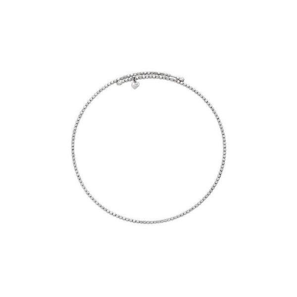 Collana Choker In Oro Bianco 9Kt E Acciaio - Chantecler276062