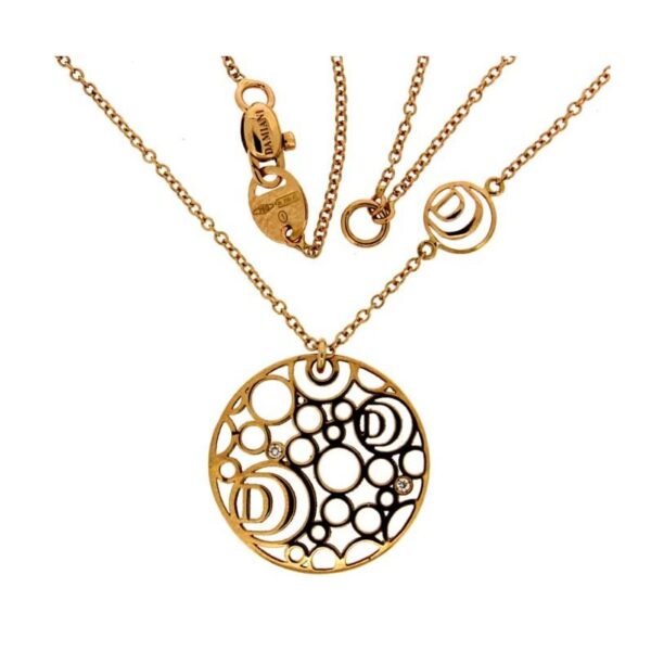 Collana Cuore In Oro Giallo E Diamanti255669