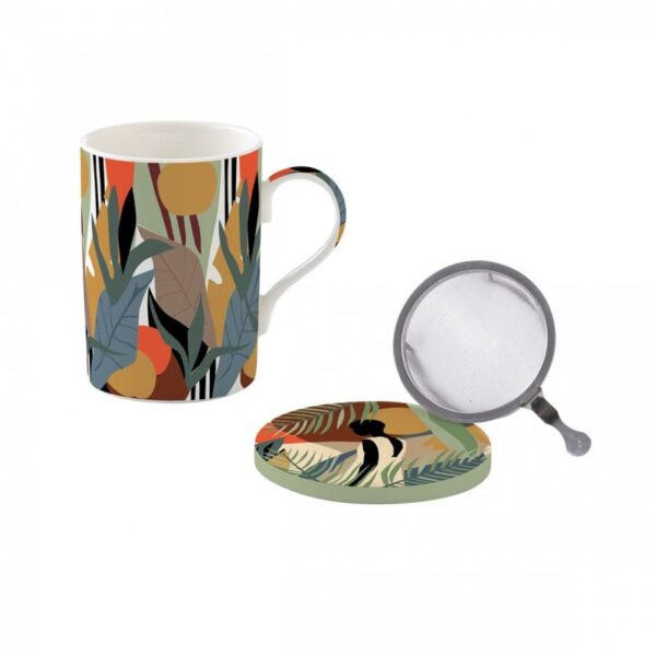 Mug E Sottobicchiere Con Infusiera Kilimanjaro - Easy Life317044