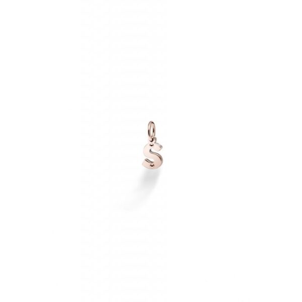 Charm Lettera S In Oro Rosa E Argento - Le Bebe'264946