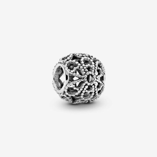 Openwork Roses Silver Charm311548