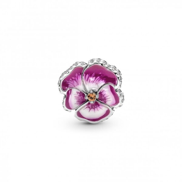 Blue Pansy Flower Charm411893