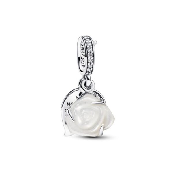 Charm Pendente Rosa Bianca506077