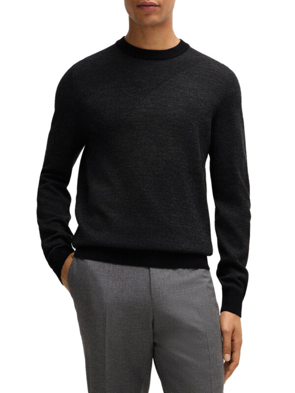 pullover hugo boss eclaus da uomo - nero911655