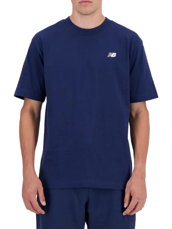 t-shirt new balance small logo da uomo - blu7093733