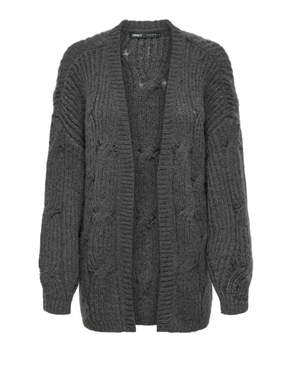 cardigan only da donna - grigio2414954